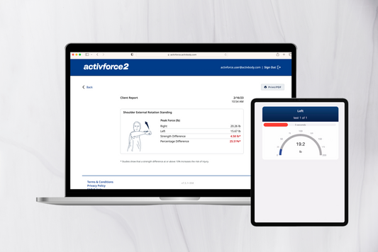 ActivForce 2 - Best Handheld Digital Dynamometer - works with smartphone/tablet, no subscription required