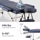 EDGE Mobility Lightweight Tri-Fold Aluminum Portable Treatment Table - The Perfect Home, CashPT, GymPT or spare table!