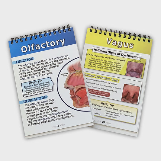 Notas rápidas: evaluación y pruebas de los nervios craneales: recurso para profesionales de la rehabilitación y de la salud afines