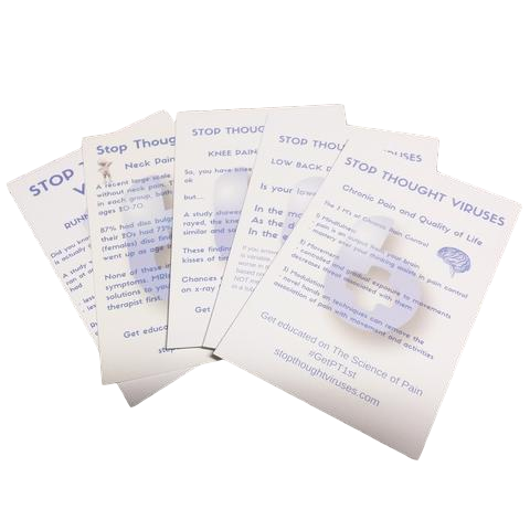 Stop Thought Viruses 4x6 Educational Cards - EDGE Mobility System