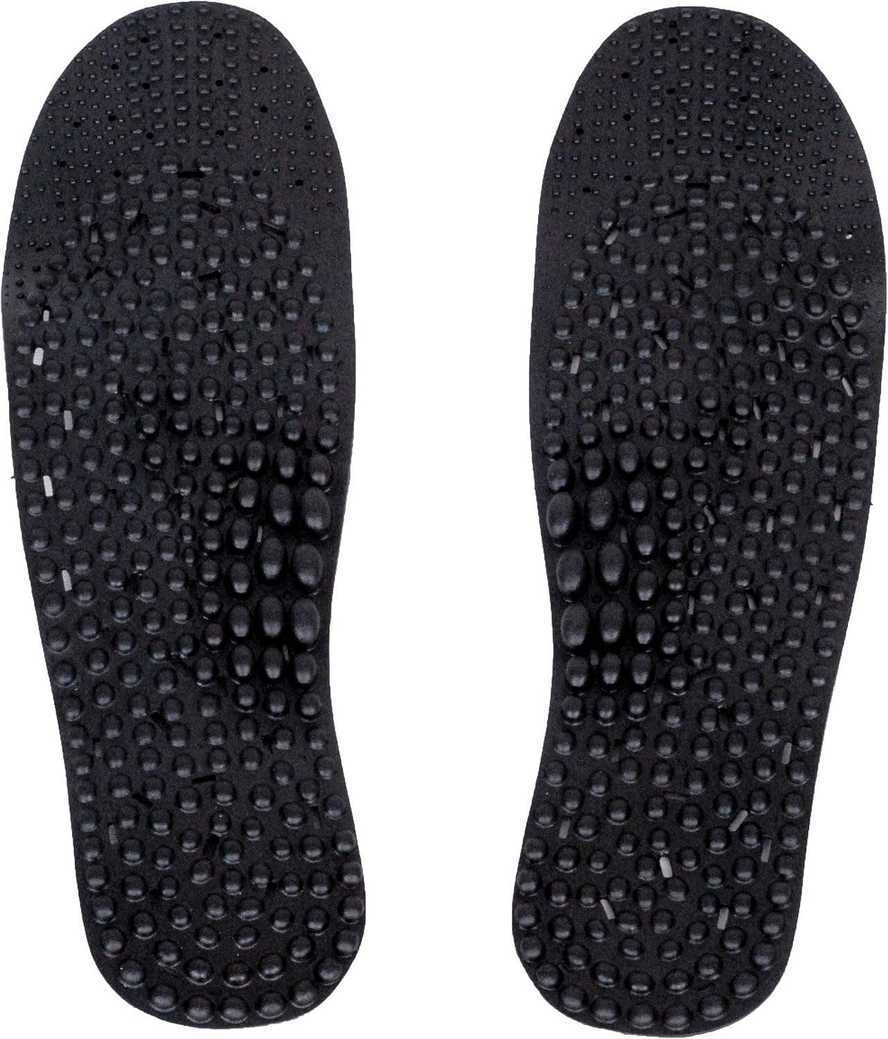 Charcoal Acupuncture Foot Massage Insoles Trim to Fit Sizes 6-10 Men and 7-11 Women