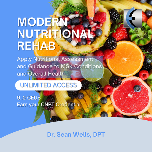 The Eclectic Approach to Modern Nutritional Rehab Online Certificate Seminar Series
